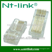2 pieces gold plated rj45 plug